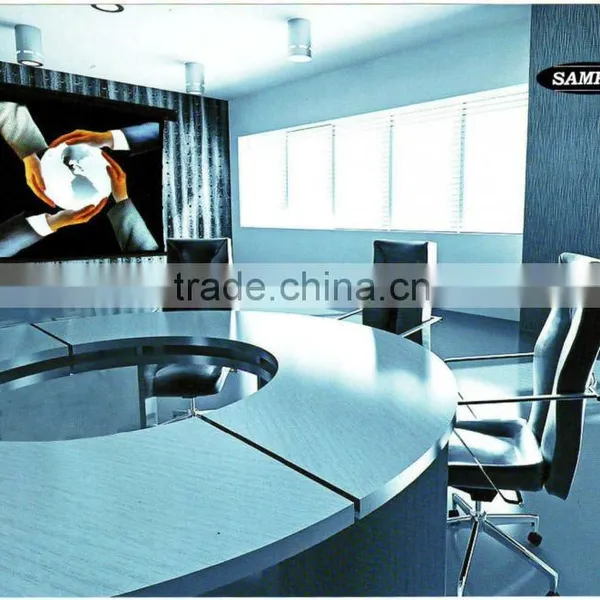 Manufacturer Supply 100" 16:9, White Video Fabric Electric Tab-Tension Projection Screen With Tubular Motor photo-2