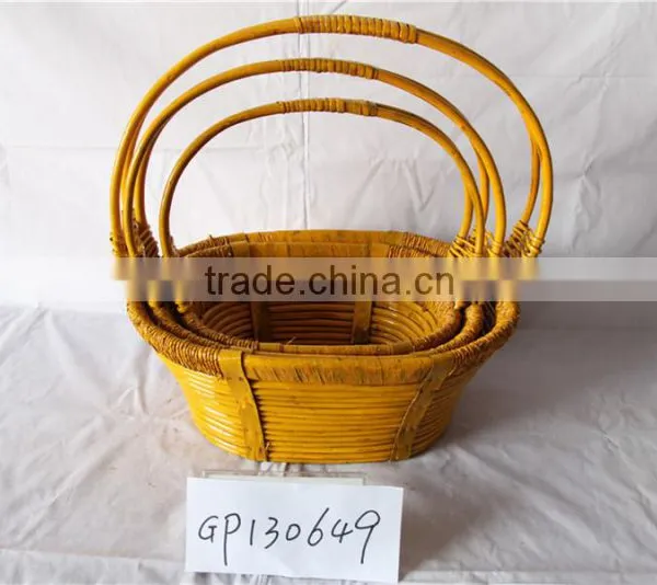 Wholesale Wicker Baskets Rattan Cane Webbing Christmas Gift Baskets Empty photo-4