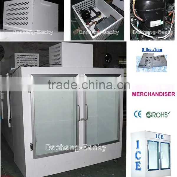 Gas Station Bagged Ice Freezer Ice Merchandiser With Glass Door photo-3