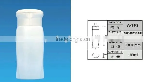 100ml Empty Shampoo Bottle With Flip Cap Fashion Hair Conditioner Bottle Colored photo-2