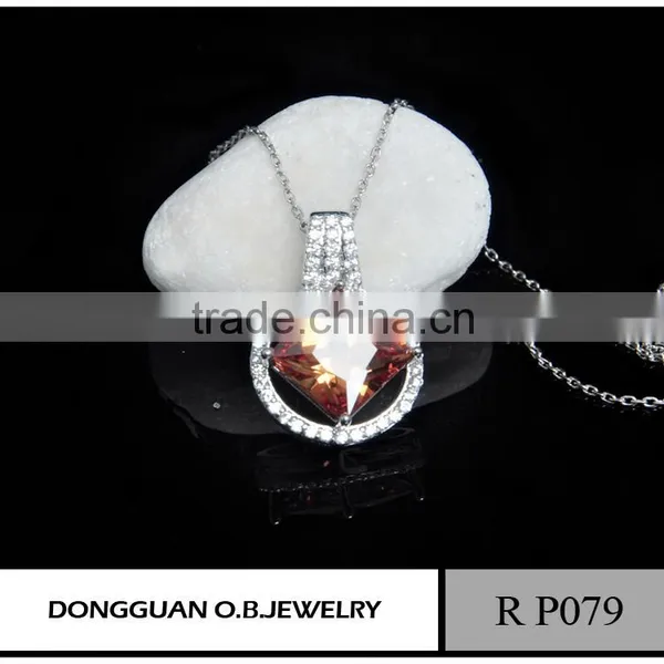 2016 Pendant Neclace Rhinestone Statement Necklace/18K Gold Necklace photo-3