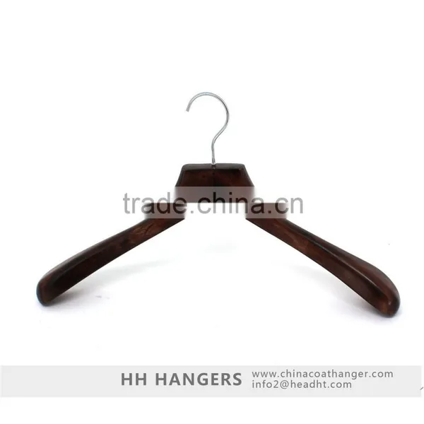 HH Vintage Brown Luxury Wooden Jacket Suit Clothes Hanger photo-2