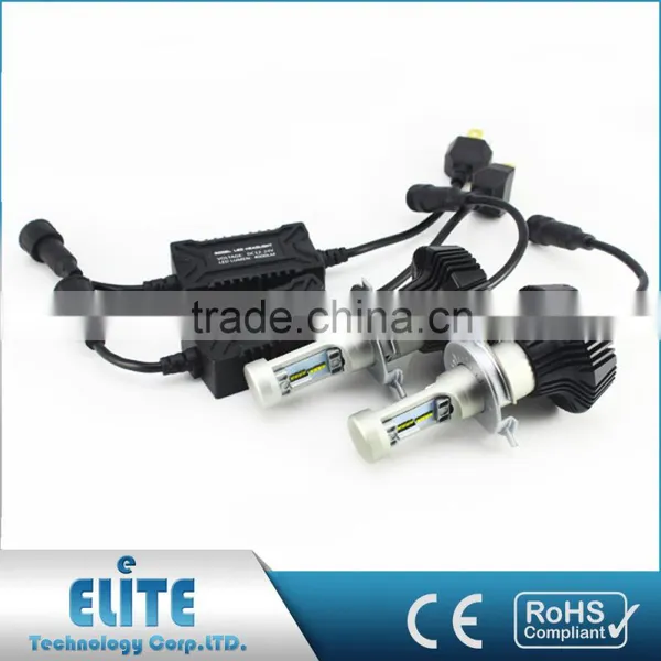 Fanless Car Led Headlight Bulb H4 Led Headlight