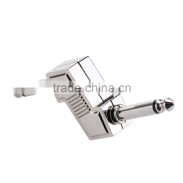 Z Type Audio Adaptors 6.35mm 1/4" Plug Connecting Jack Zinc Alloy Connector for Electric Effect Pedal photo-4
