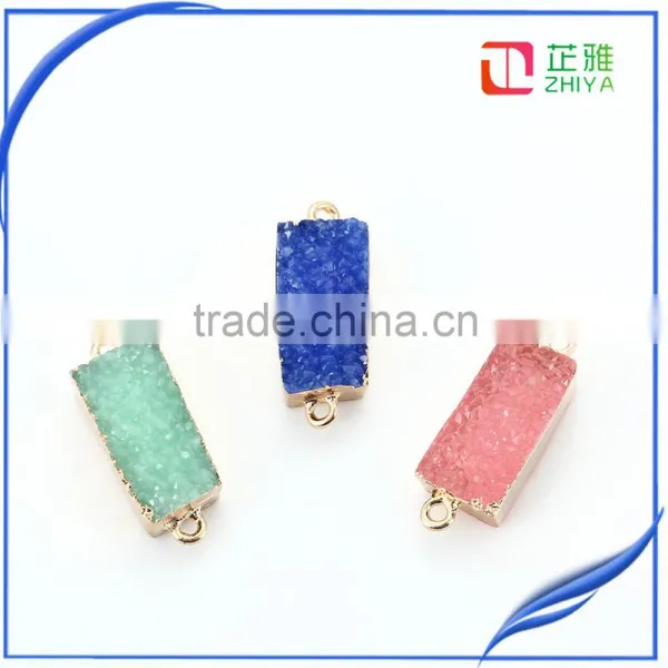 Hot Sale DIY Necklace Accesssory Wholesale Druzy Geodes Pendant for Women photo-2