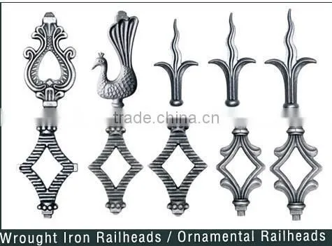 Whosale Ornamental Wrought Iron Railhead/ Wrought Iron Spear & Fence Final photo-5