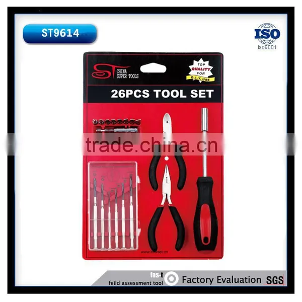 26Pcs Promotion Gift Blister Card Package Tool set