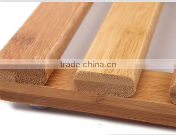 Creative Anti-slip Bath Eco Styles Bath Mat/Non-slip Bamboo Bath Accessories Bathroom Floor Mats photo-2