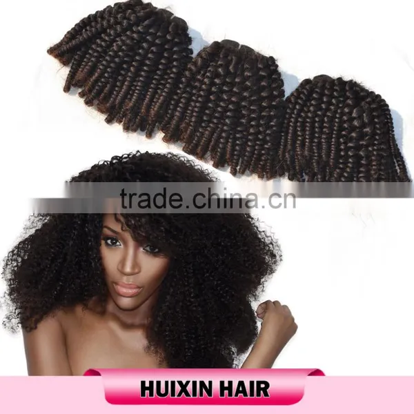 High Quality Russian Virgin Remy Kinky Curly Hair Weave photo-3
