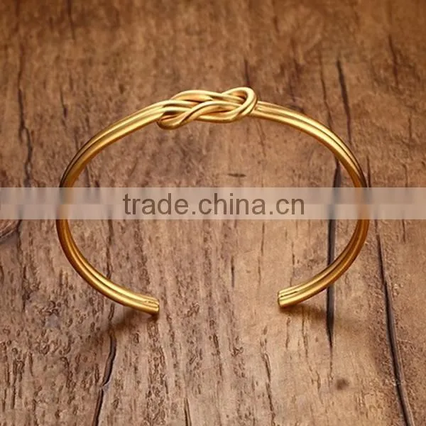 Personality Stainless Steel Jewelry Bowknot Three Colors Bracelet photo-3