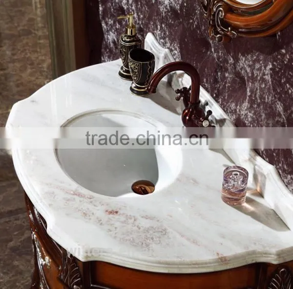 European Modern Antique Round Bathroom Vanity Furniture WTS619 photo-2