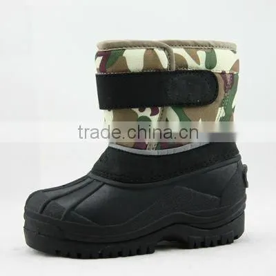 camoflage canadian warm snow boots hook and loop boots