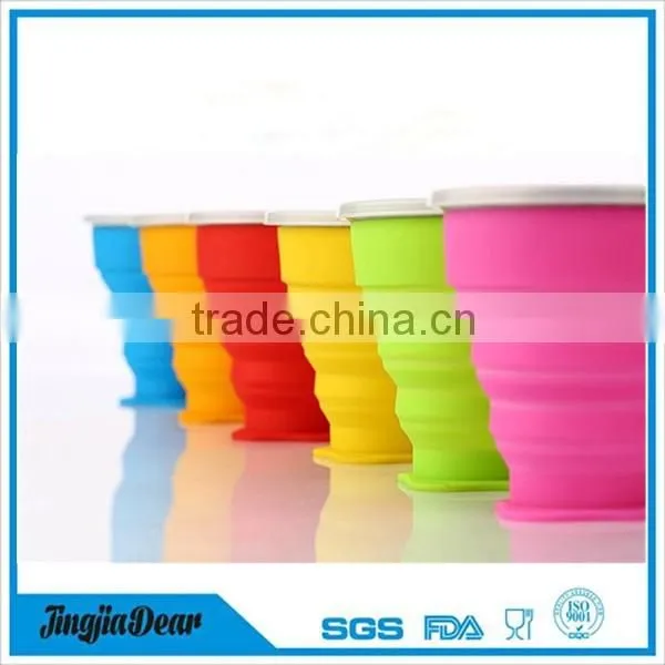 Portable Silicone Retractable Folding Coffee Cup With Lid photo-5