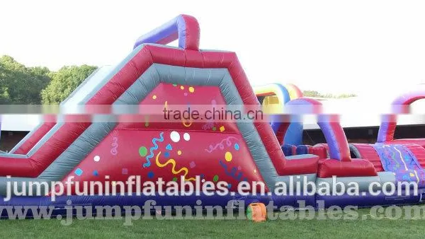 2016 Interactive Inflatable Obstacle Course Rental Inflatable Slide Children Air Playground photo-2