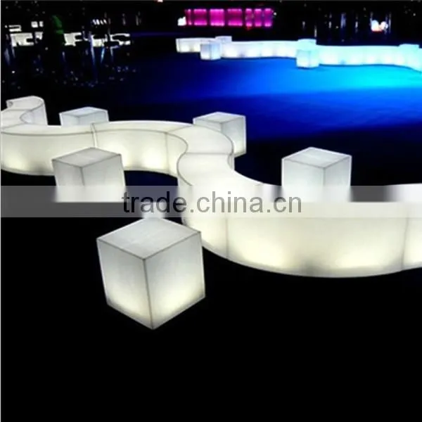 PE Plastic IP54 Lighted Remote Control Colorful Outdoor Relax Chair photo-4