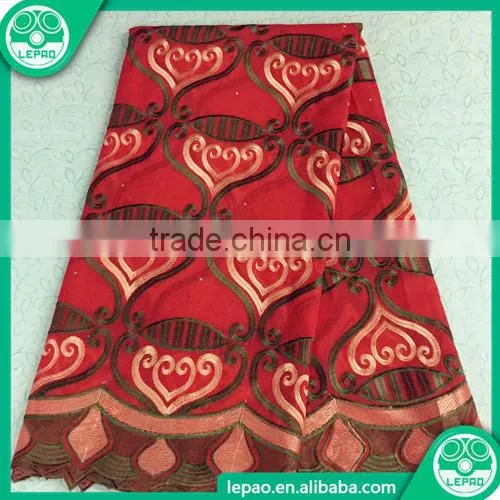 New Arrivals Tulle Lace Fabric African French Net 2016 Embroidered Tulle African French Lace With Beads photo-2