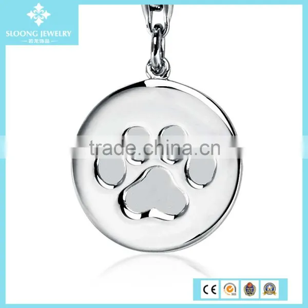 925 Sterling Silver Charm Bracelet Engraveable Round-Tag Charm in Sterling Silver photo-5