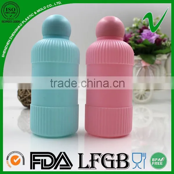 Disposable Cylinder 100ml Plastic Perfume Bottle With Oval Cap