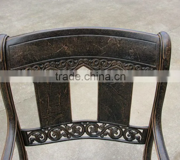 2016 Hot Selling Cast Aluminum Outdoor Patio Set 7-Piece Powder Coated With Rectangle Table photo-4