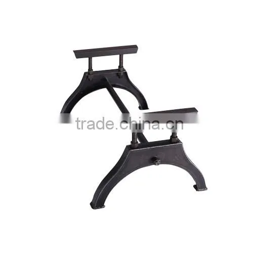 Adjustable Height Wooden Dining Table With Steel Legs photo-2