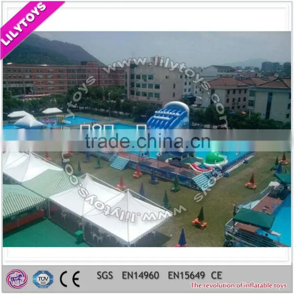 2015 Inflatable Aqua Park,supply Water Park,inflatable Pool Water Park With Slides for Land photo-3