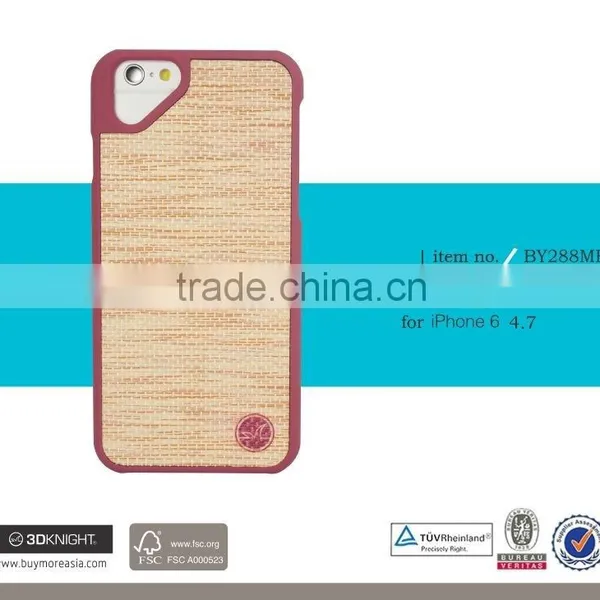 Unique Fashion Case for IPhone 6s Natural Straw Material DIY Pattern Slim Thin PC Cover Protectors for Apple IPhone photo-6