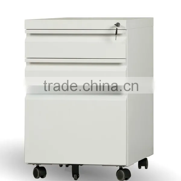 2016 Mobile Pedestal 3-drawers Office Cabinet Lightweight Steel File a3 photo-3