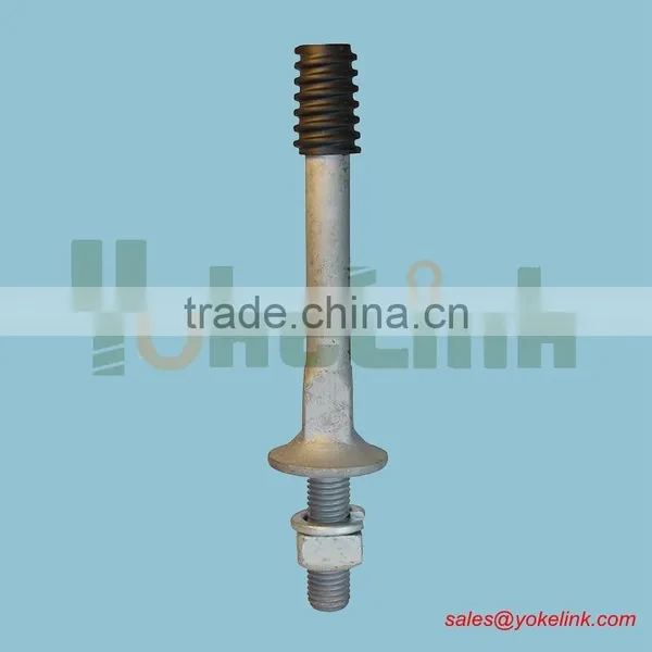 High Strength Carbon Steel I'' Structural Electrical Crossarm Wood Crossarm Insulator Pin for Cable Hardware photo-2