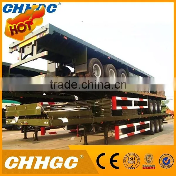 Plastic Drop Deck 40ft Flatbed Trailer With Low Price photo-2