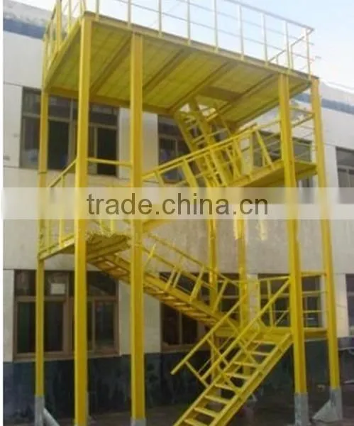 Corrosion Resistant Fiberglass Combination Platform Ladder From China photo-5