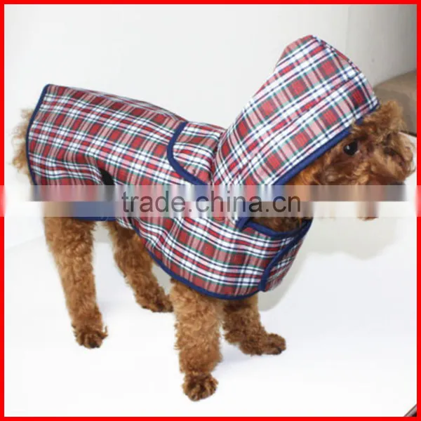 Pet Dog Raincoat Jacket Vest Puppy Dog Cat Waterproof Rain Coat Plaid Cloaks photo-2