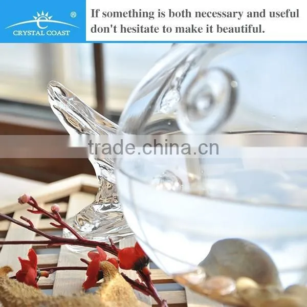 Clear Large Glass Fish Shaped Bowl photo-3