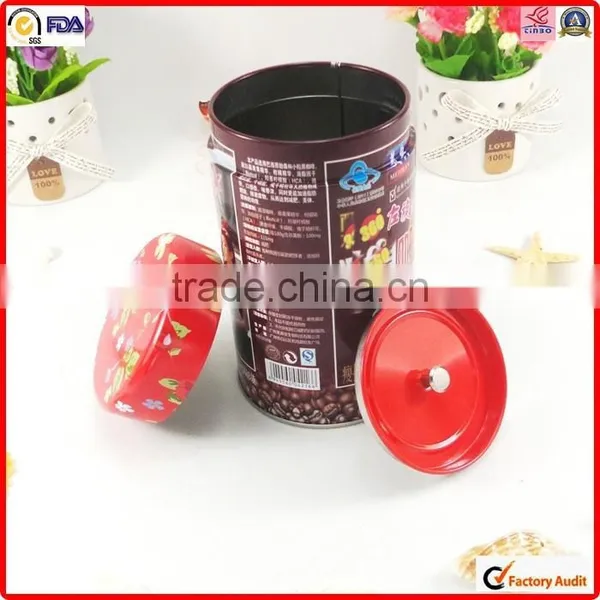 SGS Testing Printing Metal Round Coffee Tin Can for Packaging photo-3
