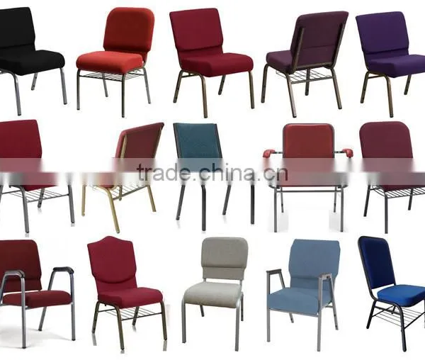 Wholesale Stackable Armrest Church Chair photo-2