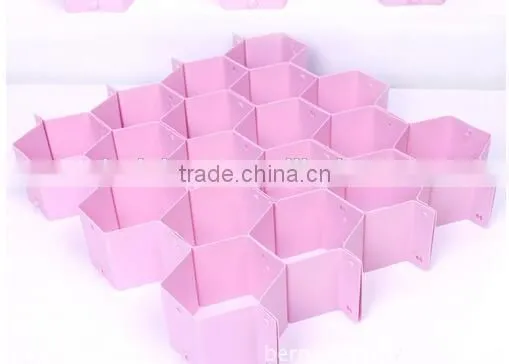 Cy272 8-Piece Honeycomb Drawer Clapboard Closet Divider Cabinet Cellular Partitions Underwear Organizer photo-5