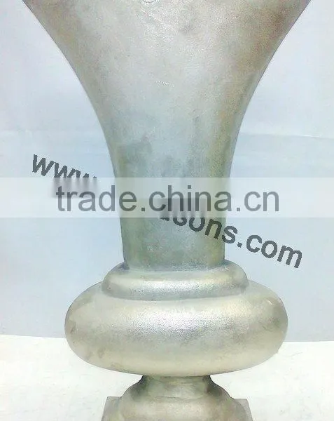 Home Decor Floor Vase , Antique Finish Vase , Tabletop Flower Vase , Metal Flower Antique Vase photo-3