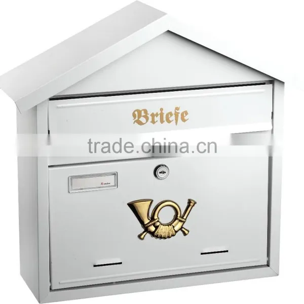 European Style Wall Mount Mailbox Letter Box photo-2