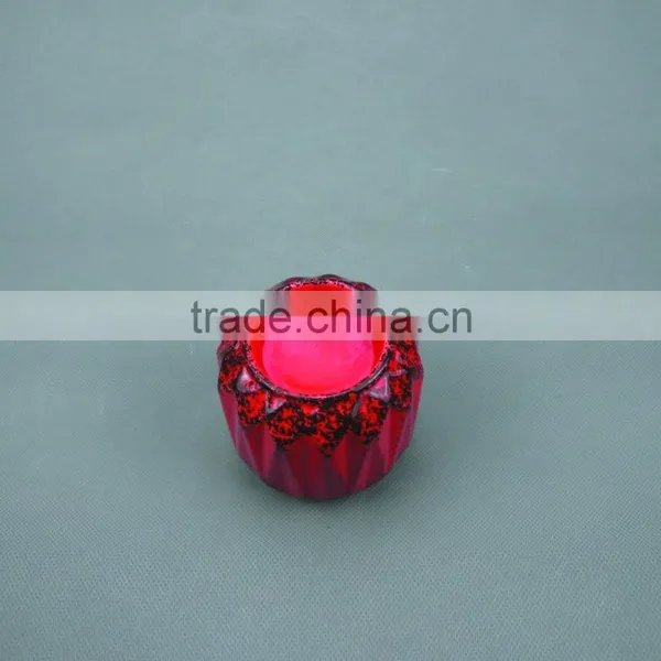 Antique Table Top Elegant Red Ceramic Candle Holders,Ceramic Tealight Candle Holders photo-2