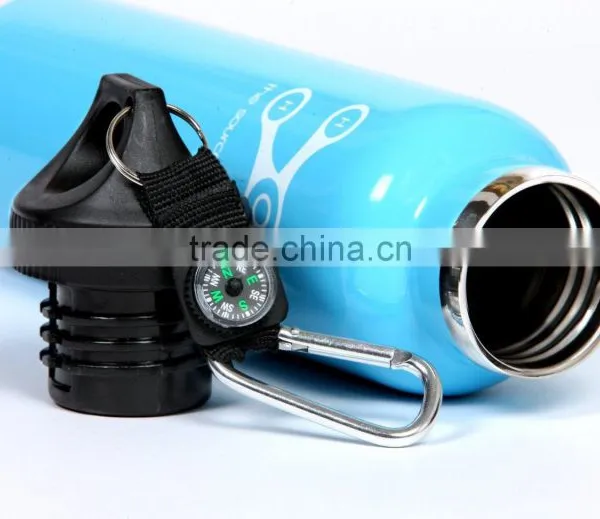 Colorful Sports Water Aluminium Bottle With Carabiner Lid photo-3