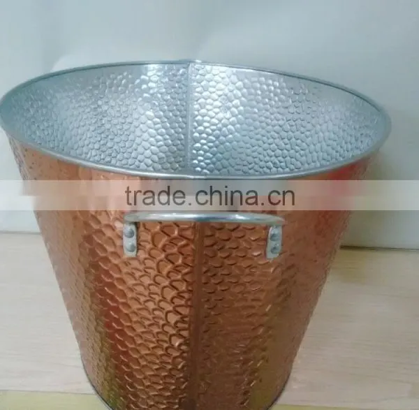 100% Waterproof Embossed Antique Tin Bucket photo-5