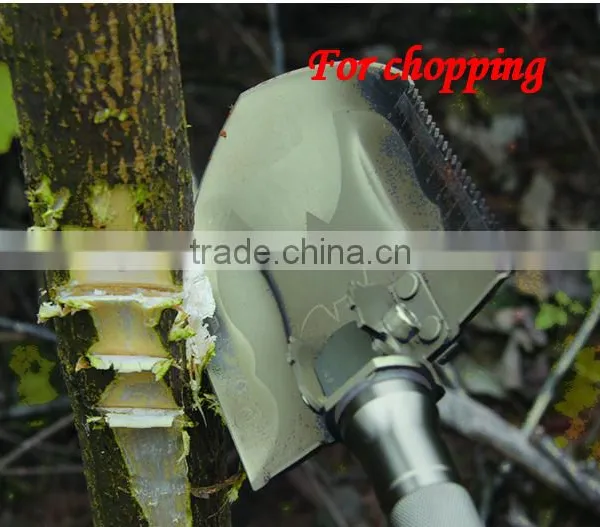 Bushcraft Cutting Shovel Multi-purpose Outdoor Tool Aluminum Alloy Spade Shovel DJSV-IV II Wooden Shovel photo-2