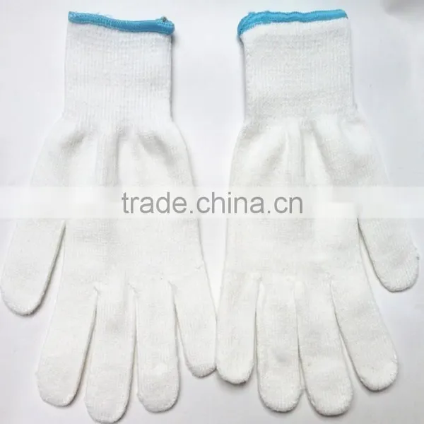 10 Gauge Bleached White Cotton Glove
