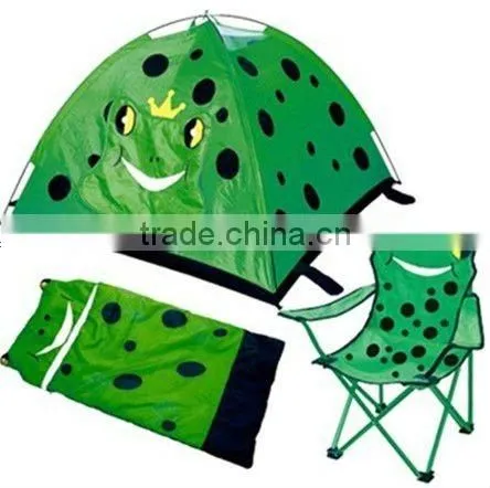 Children Play Tent Set (Tent/Sleeping Bag/Chair)