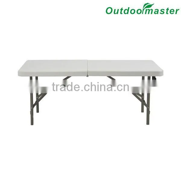 Patio Portable Picnic Cheap White Steel Folding Dining Plastic Table photo-3