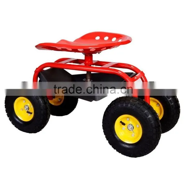 Rolling Garden Cart Work Seat,Garden Seat With Four Wheels,Heavy Duty Truck Seat photo-4