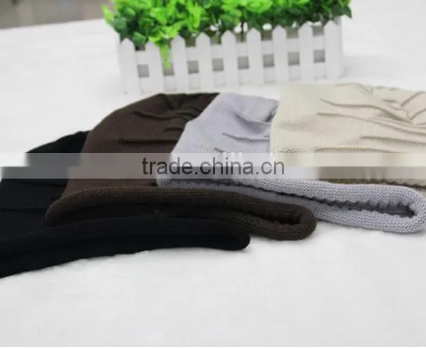 Cheap Knitting Wool Hip Hop Women Winter Knitted Beanie Hat photo-6