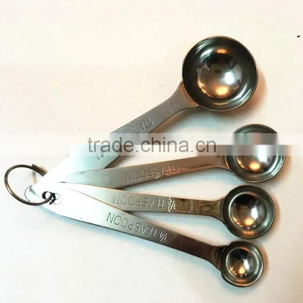 42143 4 Pcs Stainless Steel Nesting Measuring Cups and Spoons Set photo-3