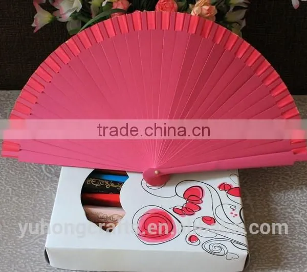 Spanish Wood Fabric Fan for Party photo-3