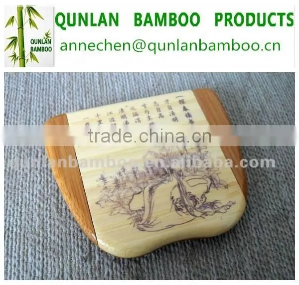 Hot Selling Reusable Bamboo Cosmetic Mirror photo-2