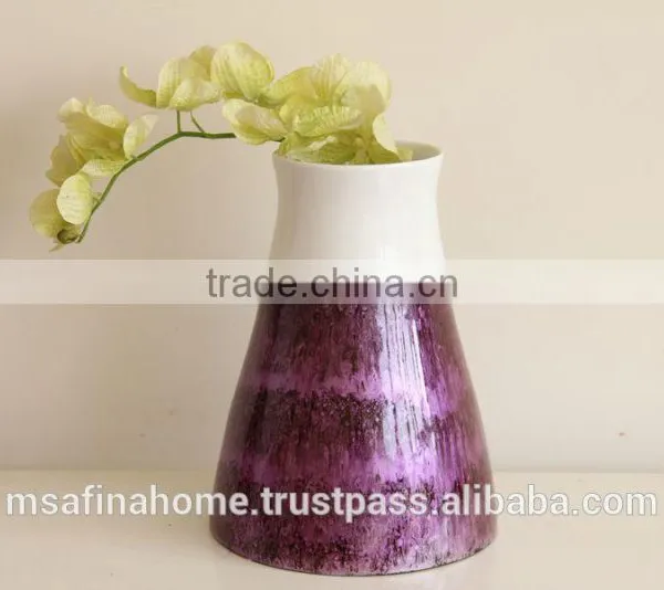 Round Colored Lacquer Flower Vase photo-3